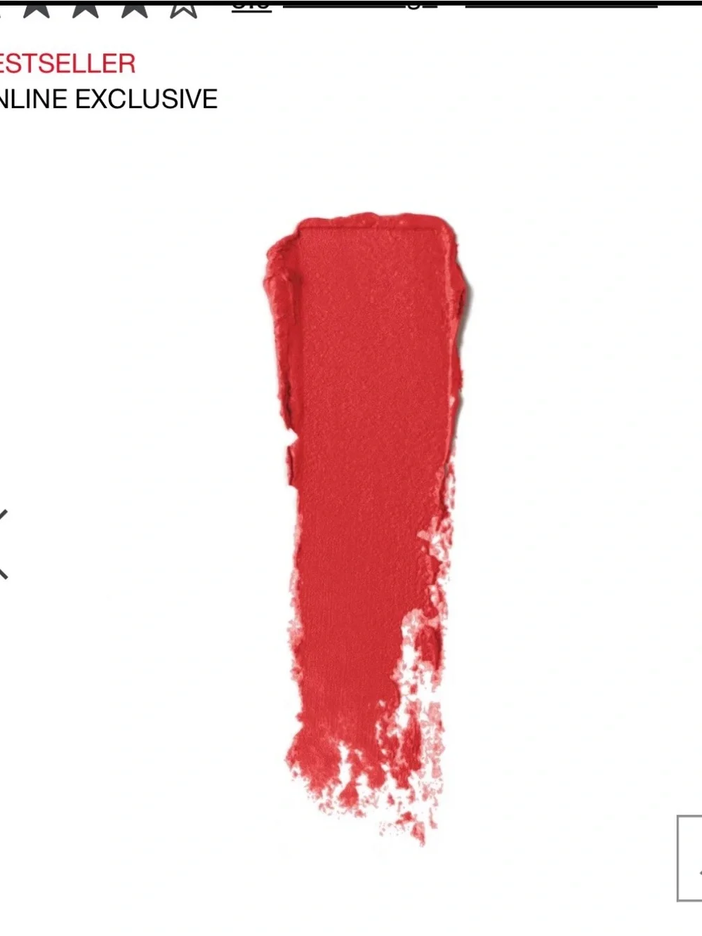 NARS Original Bestseller Satin Lipstick, Jungle Red 2962, NEW $26